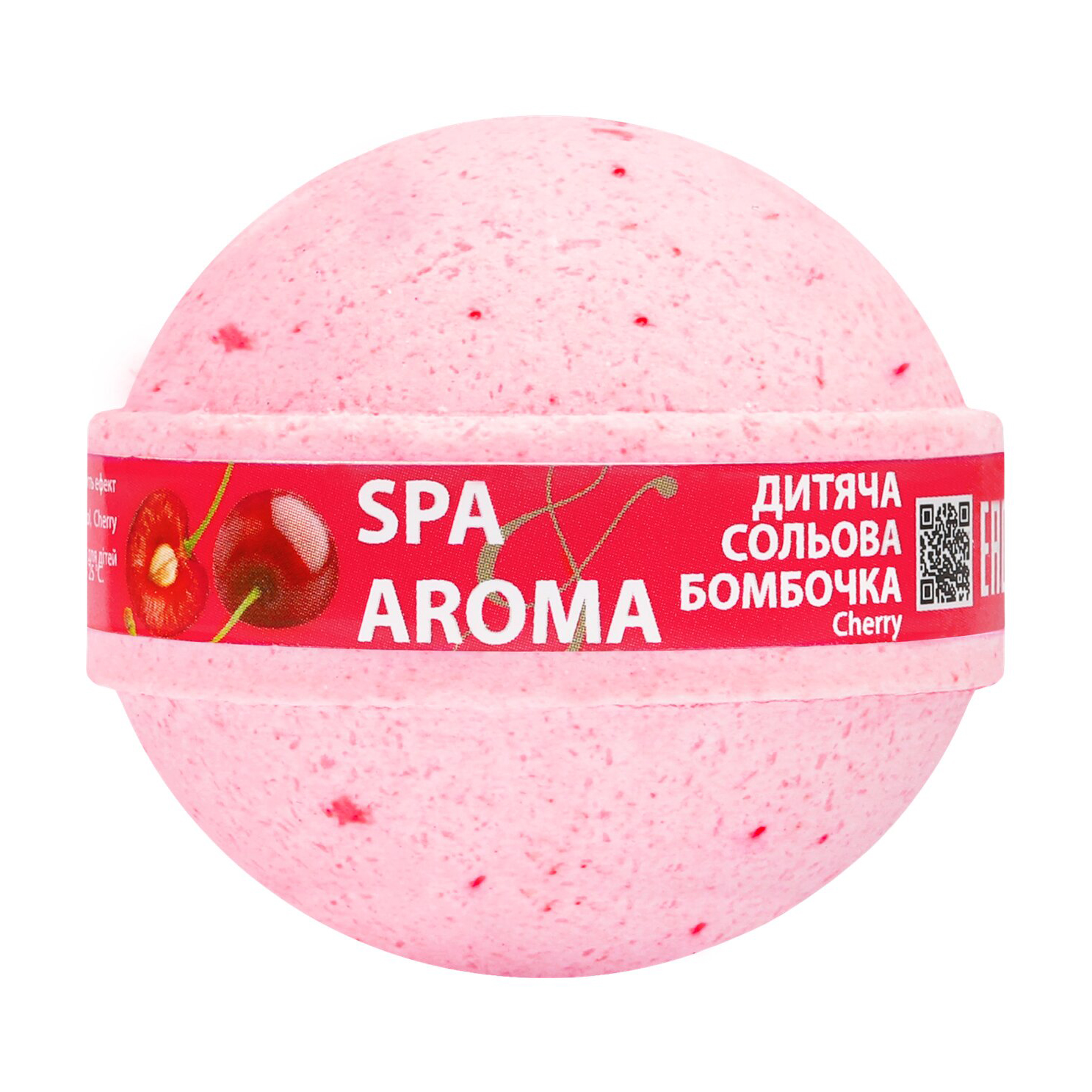 Дитяча сольова бомбочка для ванни Bioton Cosmetics Spa &amp; Aroma Cherry Bath Bomb Вишня, від 3 років, 200 г